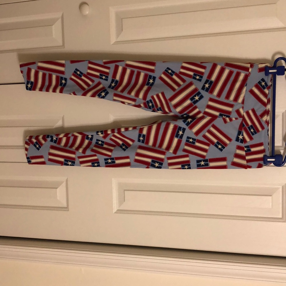 Lularoe OS leggings flags